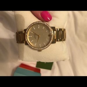 Yellow gold kate spade watch